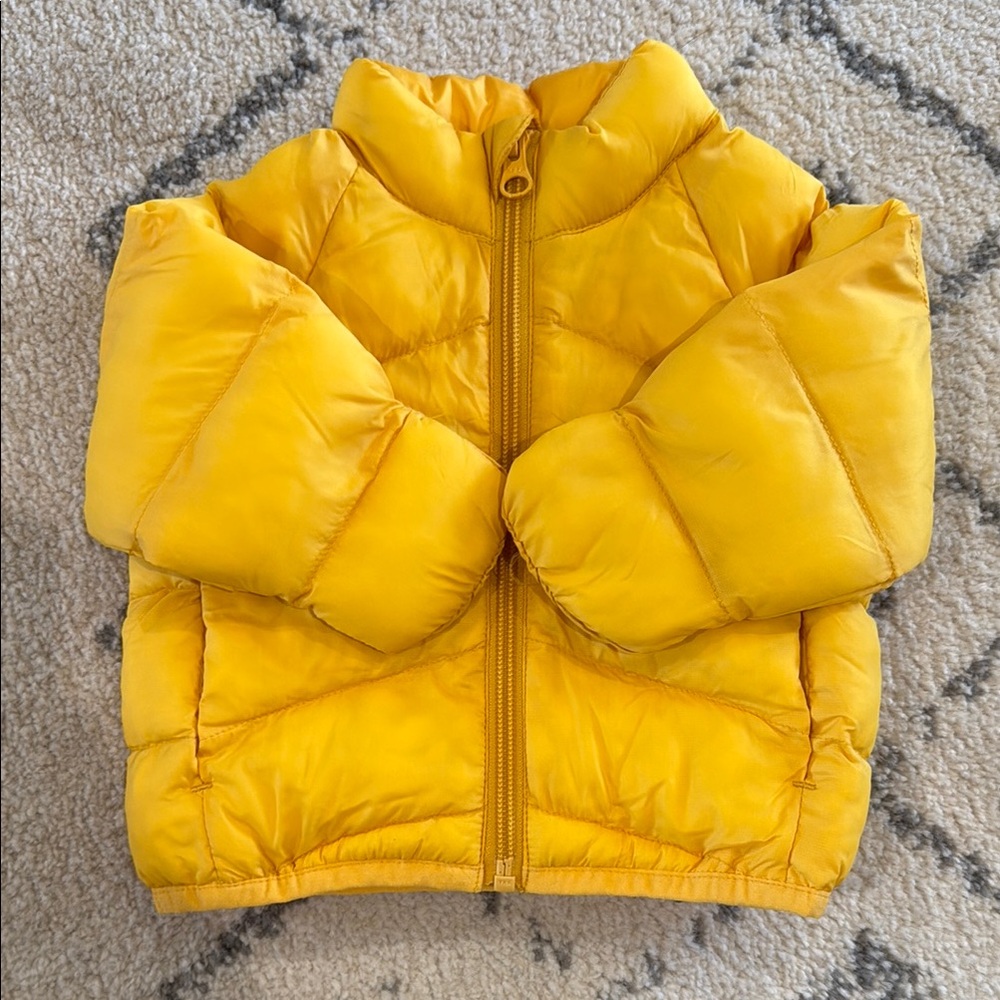 Wonder Nation Yellow Puffer Coat with Insulating Quilts